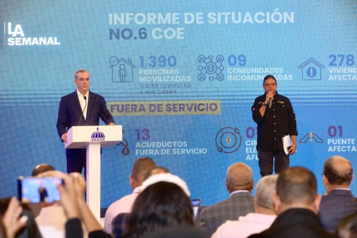 Presidente Abinader presenta plan de prevención y acción frente a fenómenos atmosféricos que afecten a República Dominicana