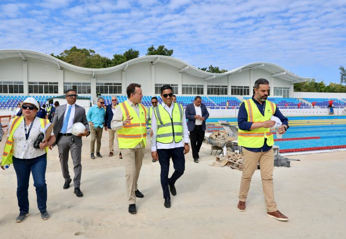 Ministros Kelvin Cruz e Ito Bisonó inspeccionan avances de obras para Juegos Centroamericanos Ministros Kelvin Cruz e Ito Bisonó inspeccionan avances de obras para Juegos Centroamericanos