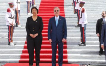 Presidente Abinader recibe a su homóloga de Surinam, Jennifer Geerlings-Simons, en visita oficial Presidente Abinader recibe a su homóloga de Surinam, Jennifer Geerlings-Simons, en visita oficial