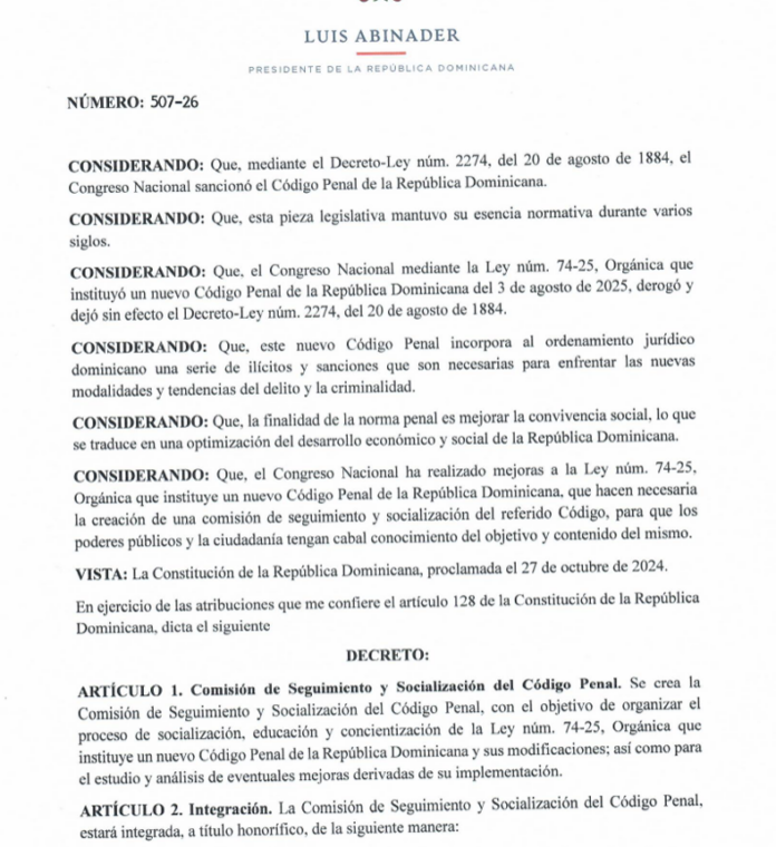 Poder Ejecutivo promulga mejoras al Código Penal